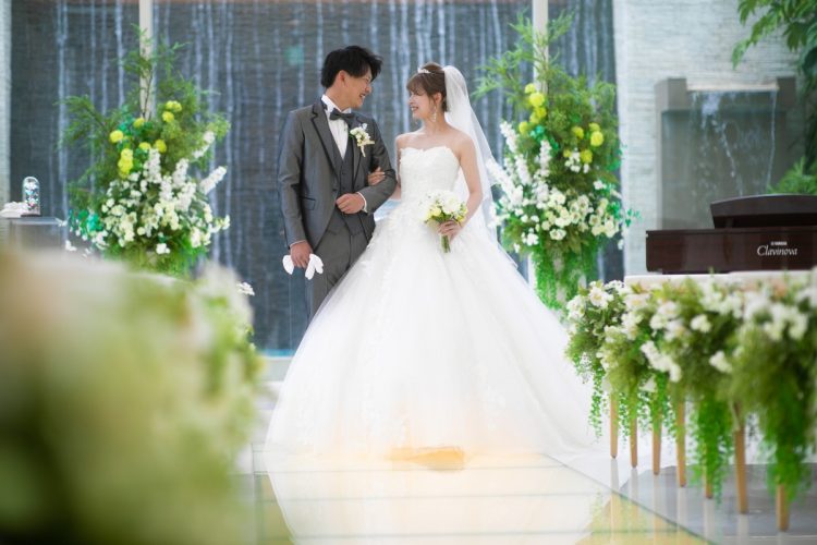 雨でも素敵な結婚式♡