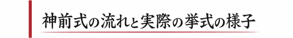 神前式の流れと挙式の様子を紹介する見出し画像
